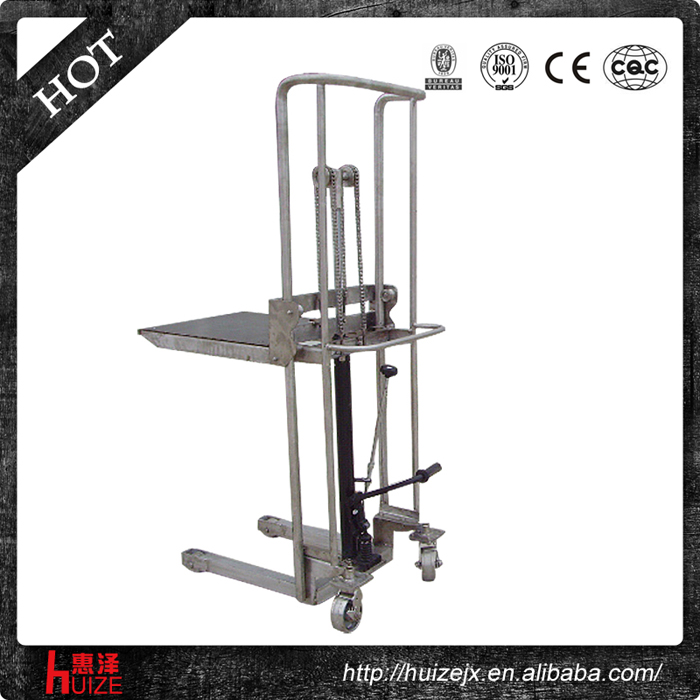 不銹鋼手動(dòng)輕型堆高車(chē) 不銹鋼手動(dòng)輕型堆高車(chē)
